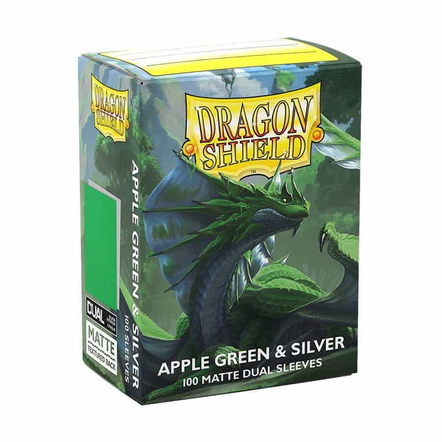 Dragon Shield Dual Matte Apple Green & Silver