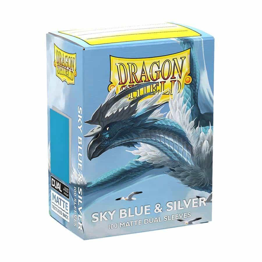 Dragon Shield Dual Matte Sky Blue & Silver