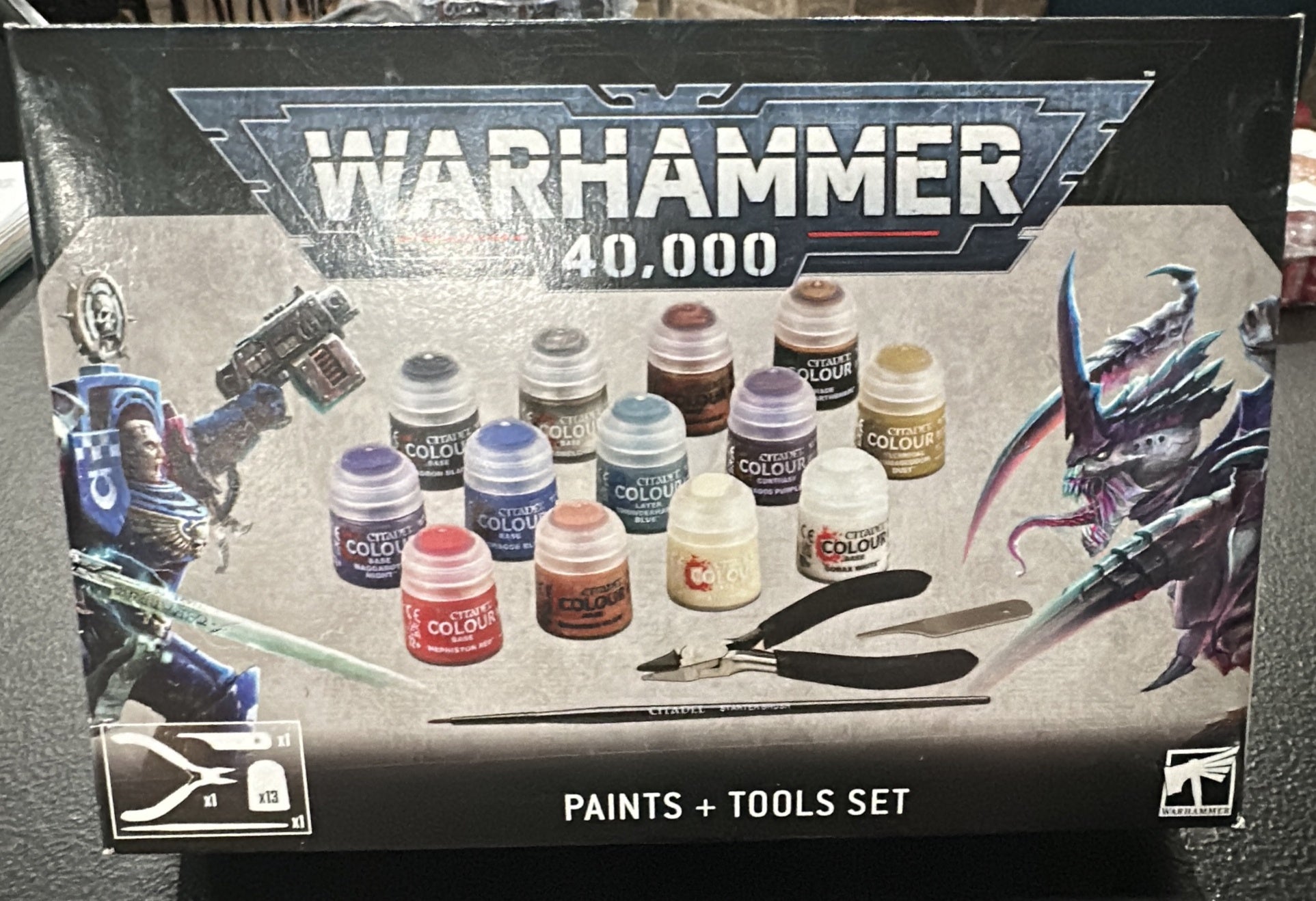 40K Paints + Tools Set